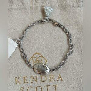 New Kendra Scott Anna Friendship bracelet in Gray Illusion